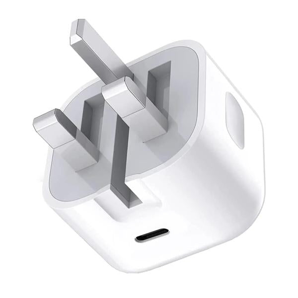 25W iPhone USB-C PD Power Adapter – Fast Charger with UK 3-Pin Plug(Original 1 Year Warranty)