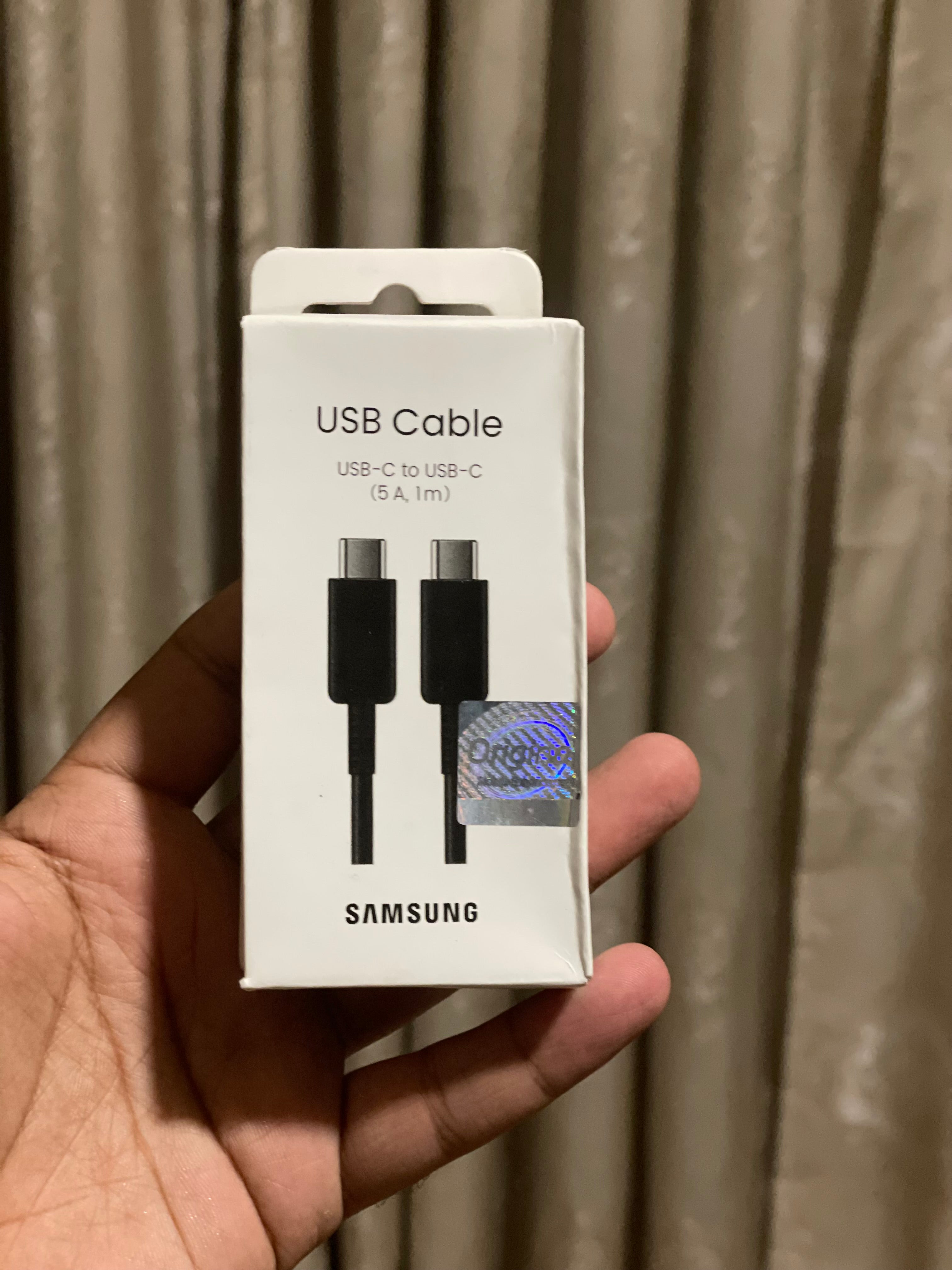 Type C to C Fast Charging Cable Samsung Black(Original)