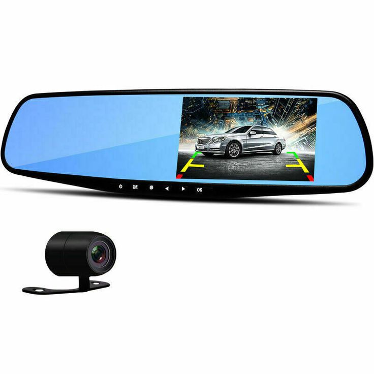 Car DVR Mirror Dash Cam – Dual 1080P Front & Rear Camera System