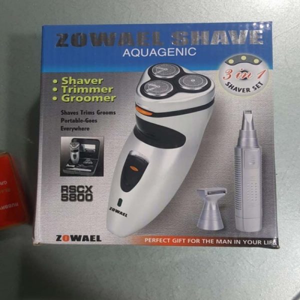 3-in-1 Rechargeable Electric Shaver, Trimmer & Groomer – Wet & Dry Use
