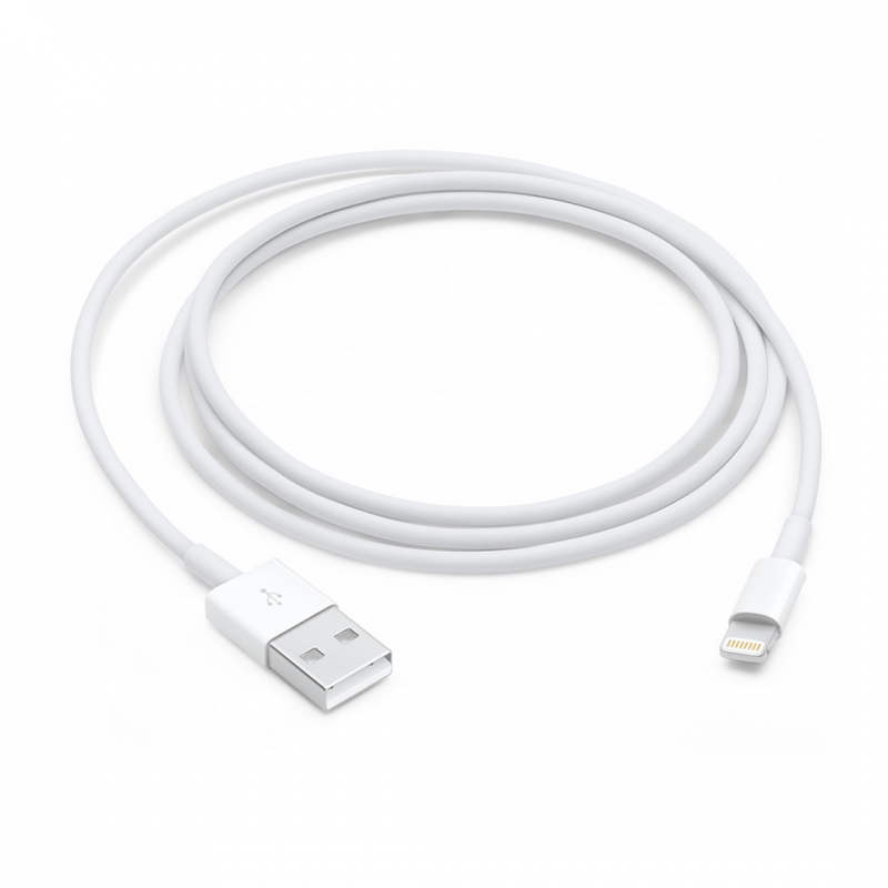 iPhone 5W USB Power Adapter with Lightning to USB Cable – UK 3-Pin Plug