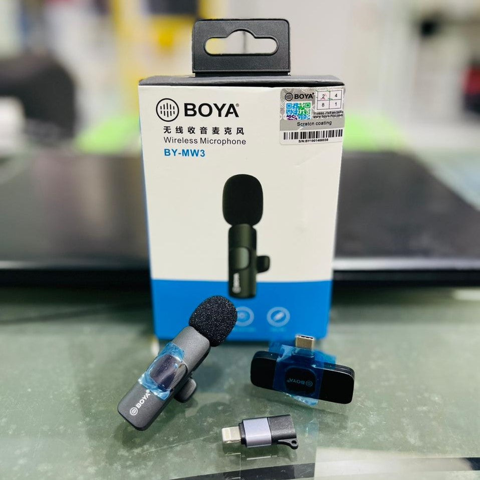 BOYA BY-MW3 Wireless Microphone For iPhone & Android Type-C User