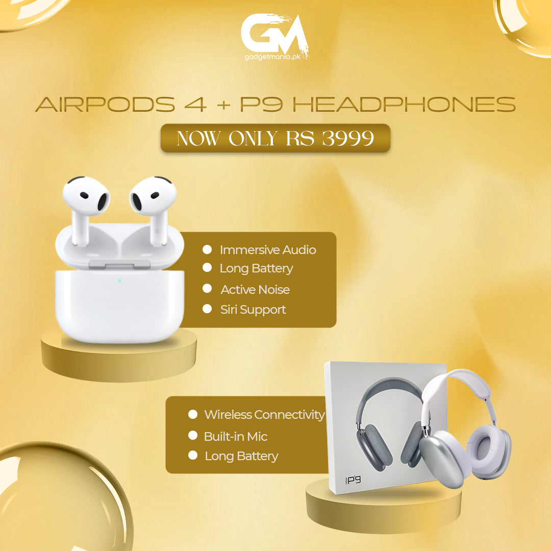 Airpods 4 + P9 Headphones -Bundle 2