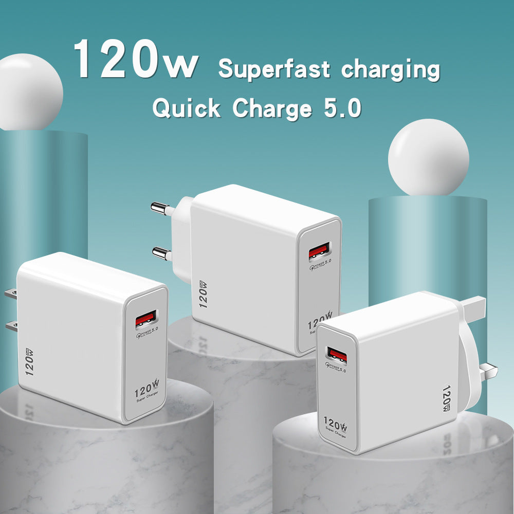 XIAOMI 120W EU Plug QC3.0 Fast Wall Charger with Cable – Ultra-Fast and Reliable Charging
