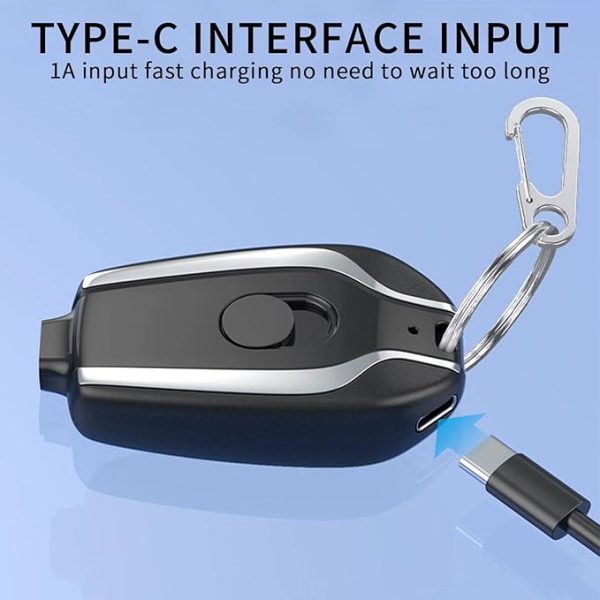 Emergency Keychain Portable Charger Power Bank (random Color)