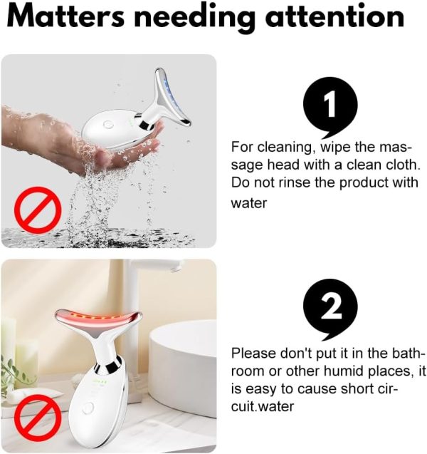 Massager For Face Lifting Facial Massagers Ems Neck Eye Massage Instrument Vibrator Microcurrents Red Light Therapy Anti Wrinkle – Random Color