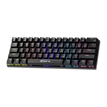 XTRIKE ME GK-916 61-Key Mechanical Gaming Keyboard – Rainbow Switch with 11 Lighting Modes
