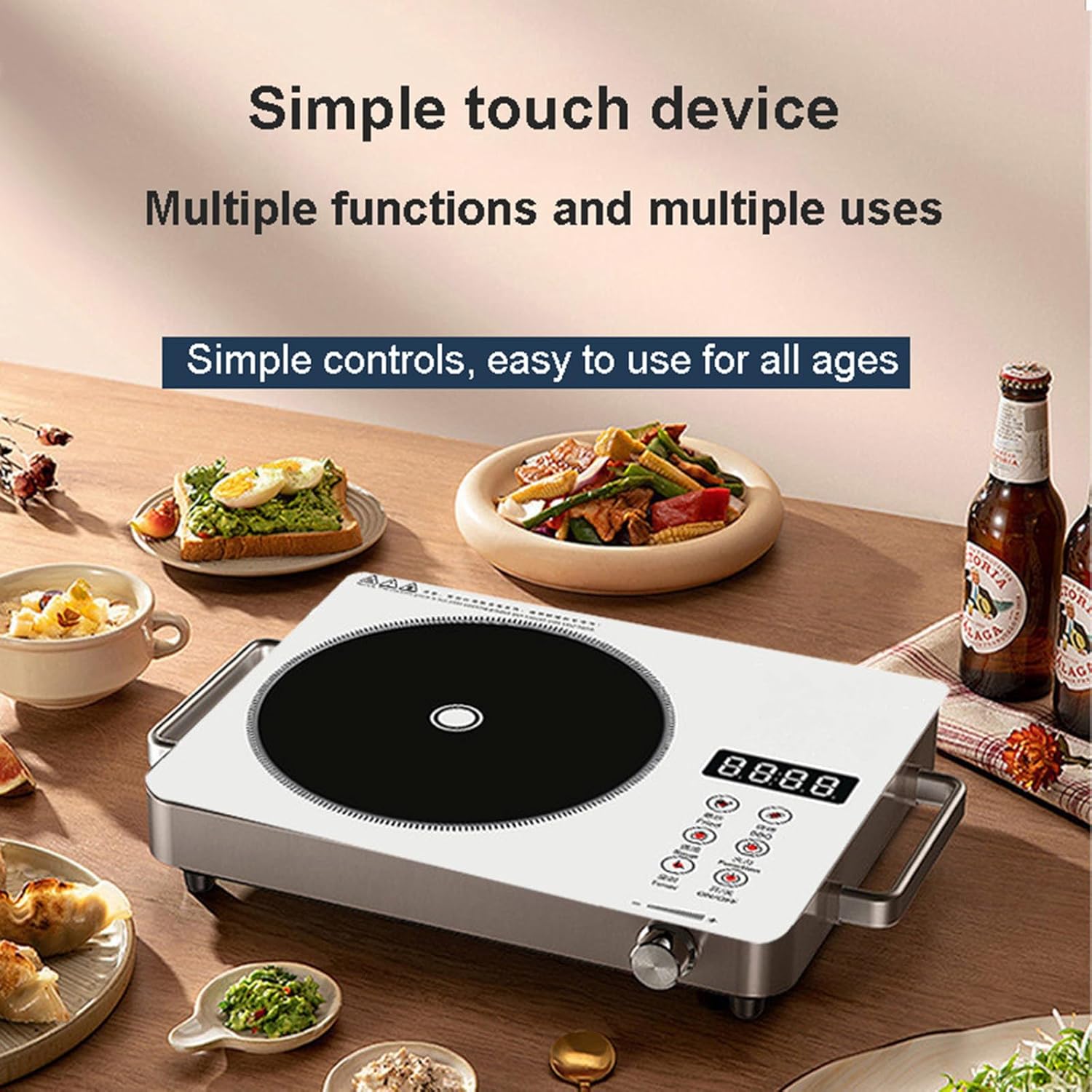 Infrared Cooker & Hot Plate – 3500W Multifunction Electric Stove with Digital Display | Portable Cooking Surface – Random Color