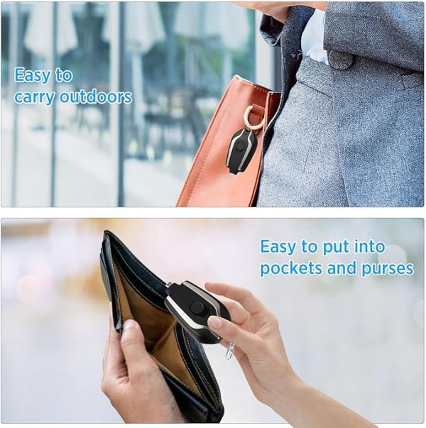 Emergency Keychain Portable Charger Power Bank (random Color)