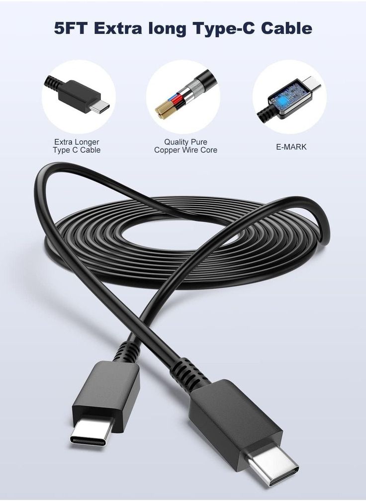 Type C to C Fast Charging Cable Samsung Black(Original)