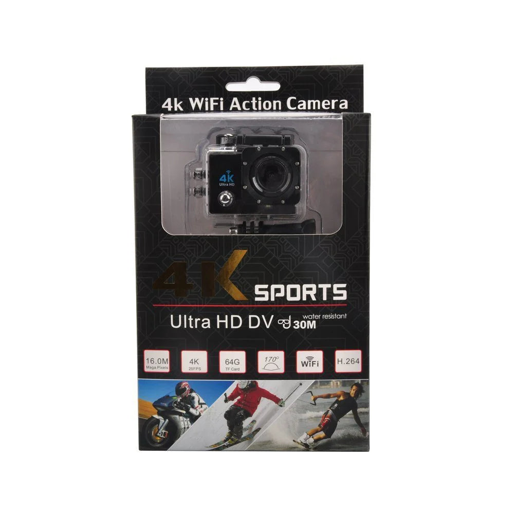 Action Sports Camera WiFi 4K – Ultra HD Waterproof & Touch Screen