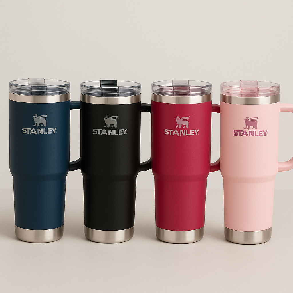 Stanley 40 Oz (1200ml) Stainless Steel Vacuum Insulated Tumbler With Straw – Leak-proof Quencher Cup For Hot & Cold Beverages, Travel Mug, Gym Water Bottle, Coffee Thermos -random Colors | Stanley | (with Box)