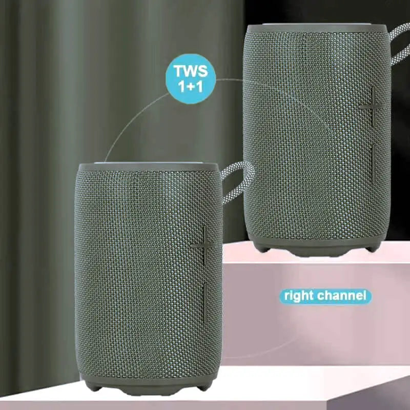 Kisonli Q23 12W Super Bass Wireless Bluetooth Speaker with RGB Lighting