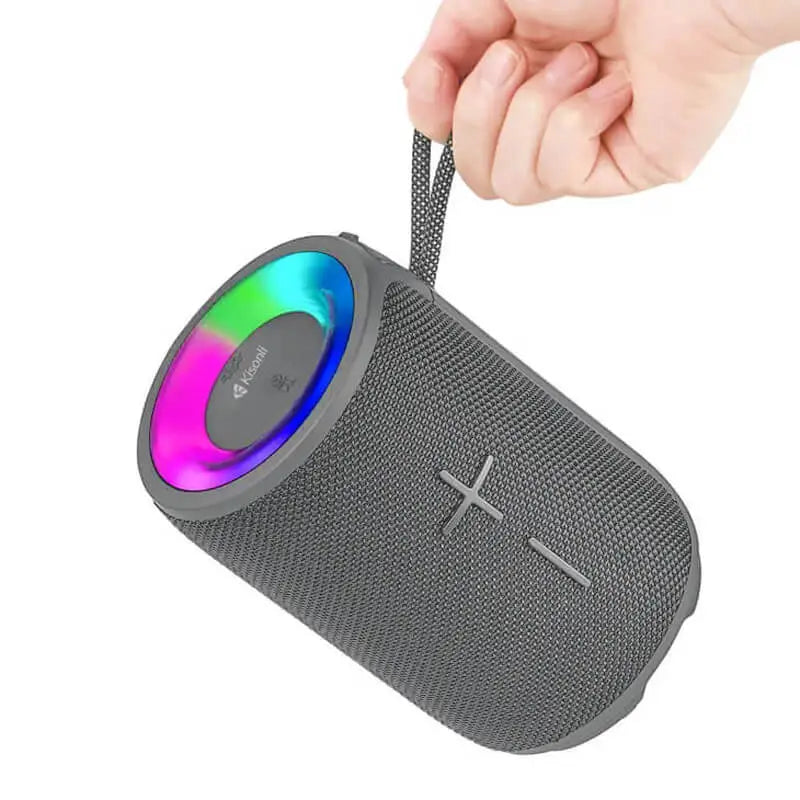 Kisonli Q23 12W Super Bass Wireless Bluetooth Speaker with RGB Lighting
