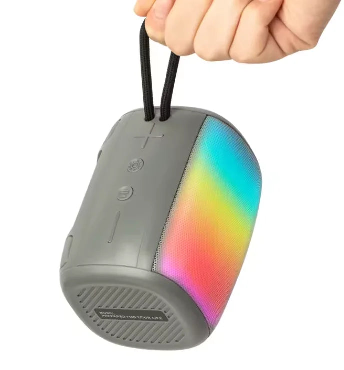 KISONLI S18 RGB Portable Bluetooth Speaker – High-Quality Sound & Colorful LED Lights