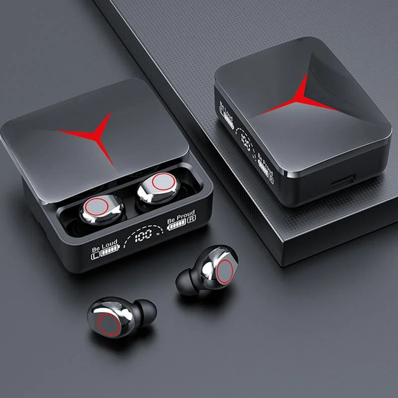 M90 Pro TWS Bluetooth 5.2 Earbuds – 9D HiFi Sound, LED Display, Touch Control, Wireless Headphones