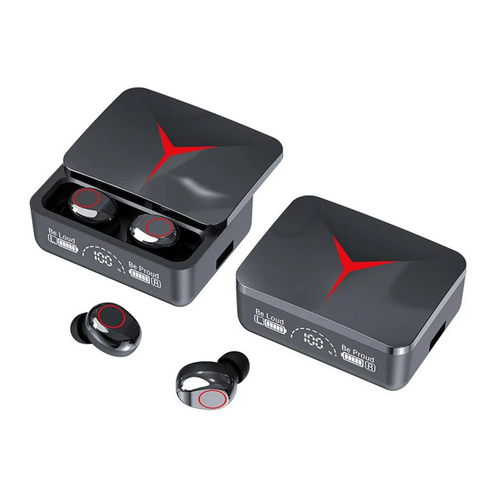 M90 Pro TWS Bluetooth 5.2 Earbuds – 9D HiFi Sound, LED Display, Touch Control, Wireless Headphones