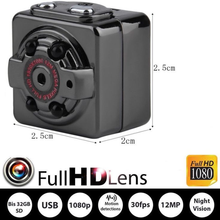 SQ8 Hidden Mini Camera – Full HD Night Vision Spy Cam
