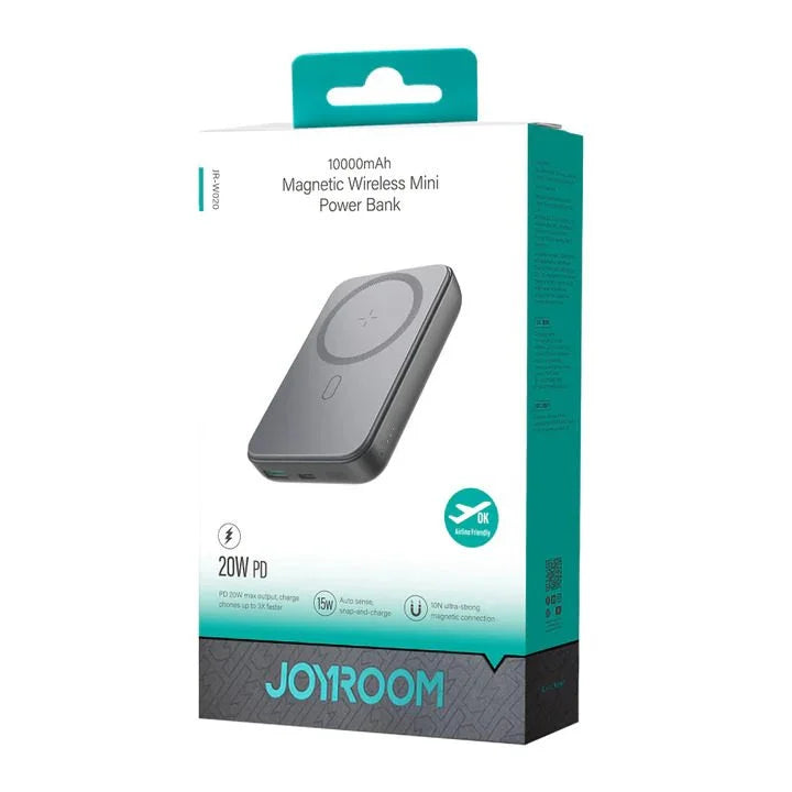 Joyroom JR-W020 10000mAh Wireless Power Bank 20W Fast Charging – Black