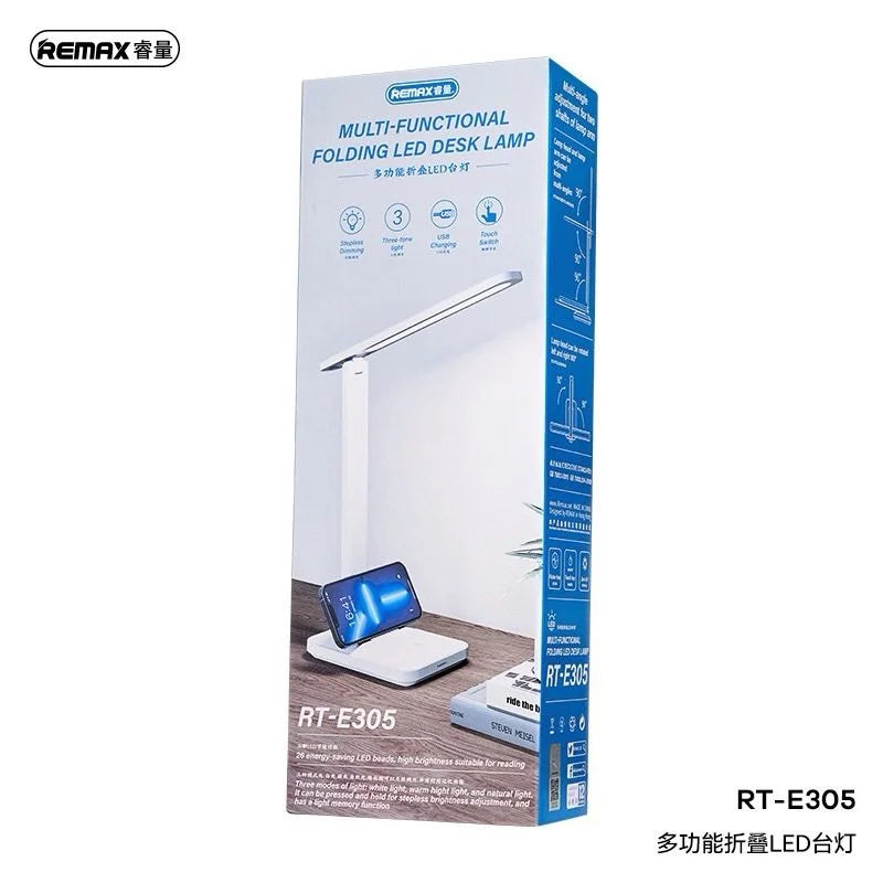 REMAX RT-E305 Folding LED Desk Lamp – Multi-Functional, Touch Control, Adjustable Brightness