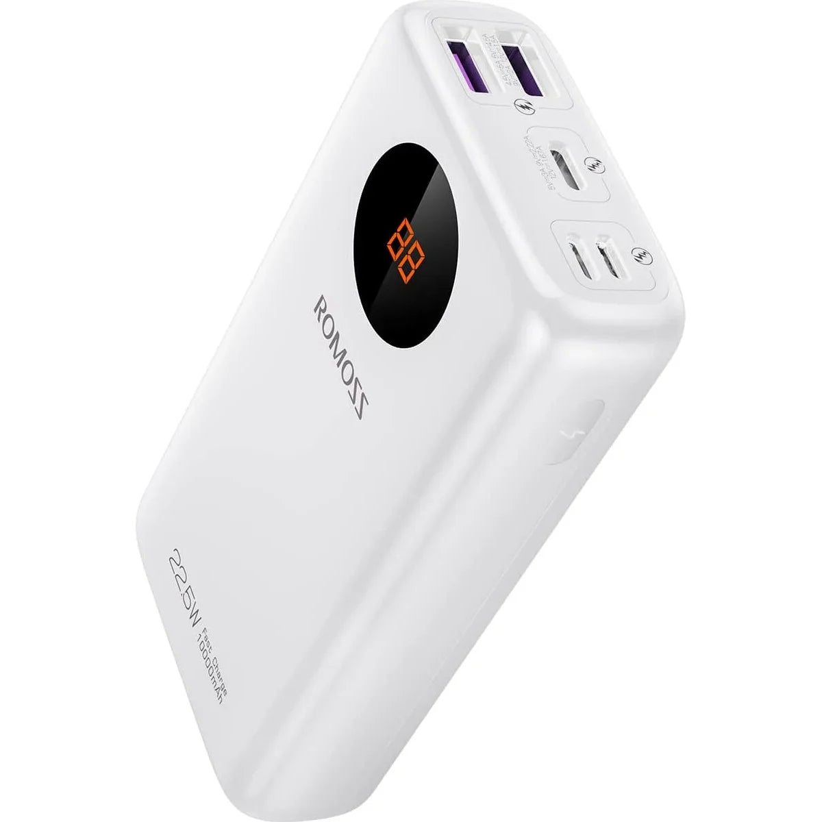 ROMOSS SW10PF 10000mAh Power Bank – 22.5W Fast Charging, LED Digital Display, Compact Portable Charger