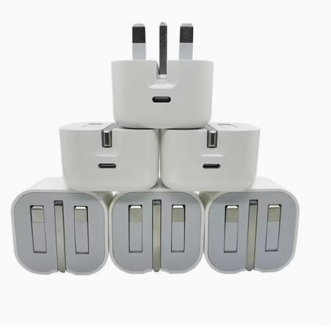 20W USB-C Power Adapter with 3-Pin Plug – Fast Charging Type-C PD Wall Charger