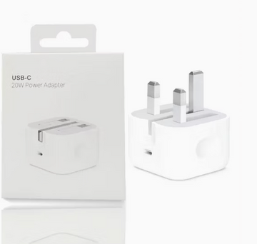 20W USB-C Power Adapter with 3-Pin Plug – Fast Charging Type-C PD Wall Charger