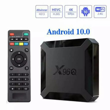 X96Q Mini Android 10 Smart TV Box – Quad-Core, 2GB RAM + 16GB ROM, 4K 60FPS Streaming