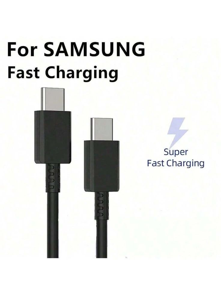 Type C to C Fast Charging Cable Samsung Black(Original)