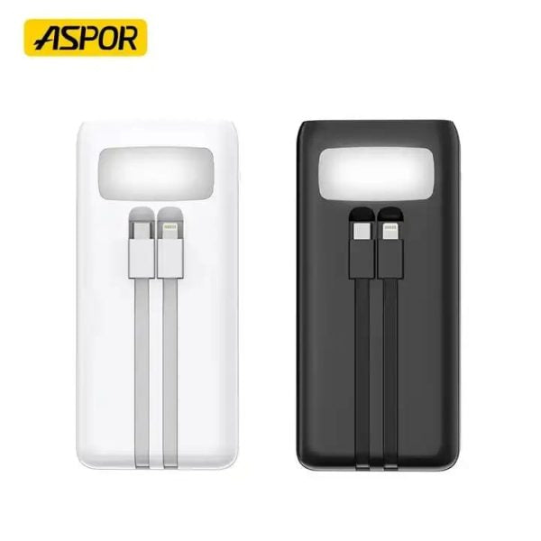 50000mAh High-Capacity Power Bank – Fast Charging with Built-In Flashlight (Random Color)