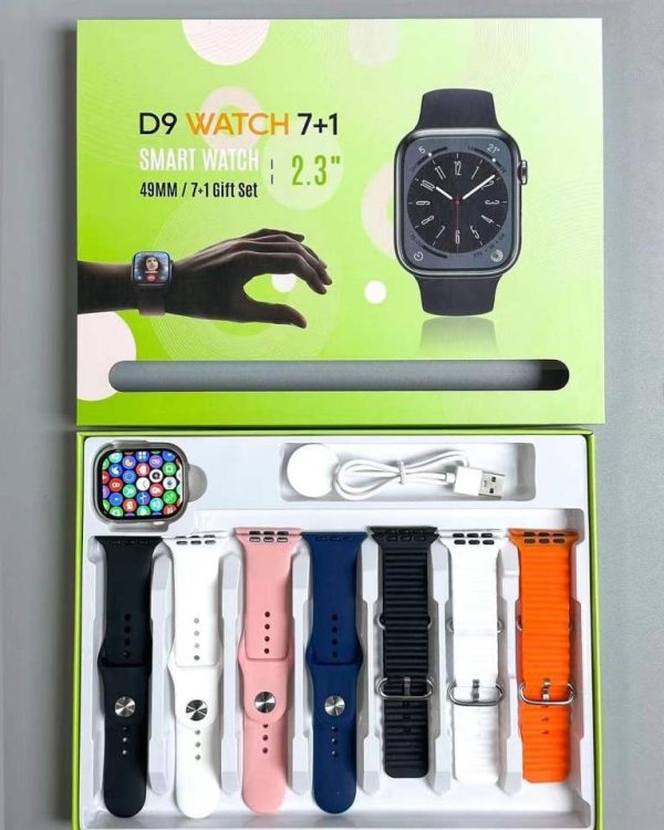 D9 Ultra Smart Watch Series 9 – 2.09″ Display | Bluetooth Calling | 7 Straps | Fitness & Sports Smartwatch For Android & Iphone