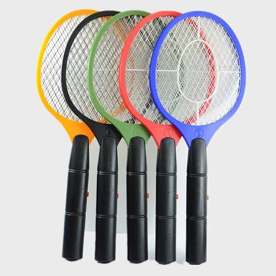 Electric Mosquito Killer Racket 2 In 1 Led Flash Light (battery Operated) (random Color)