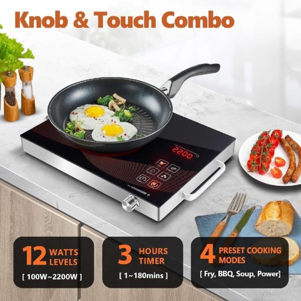 Infrared Cooker & Hot Plate – 3500W Multifunction Electric Stove with Digital Display | Portable Cooking Surface – Random Color