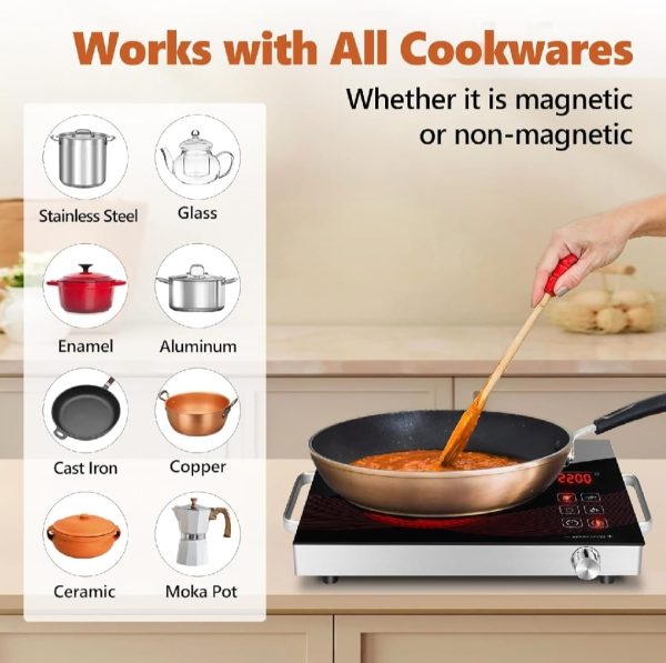 Infrared Cooker & Hot Plate – 3500W Multifunction Electric Stove with Digital Display | Portable Cooking Surface – Random Color