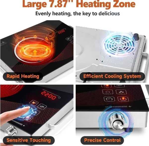 Infrared Cooker & Hot Plate – 3500W Multifunction Electric Stove with Digital Display | Portable Cooking Surface – Random Color