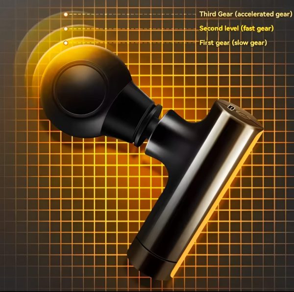 Handle Elbow Fascial Massage Gun – Deep Muscle Relaxation & Vibration Therapy For Soreness, Fatigue & Body Recovery