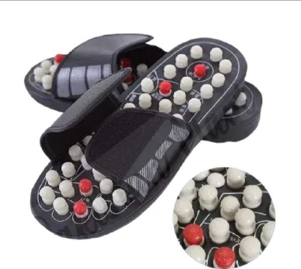 Acupressure Massage Slippers For Sugar Patients – Foot Therapy Reflexology Sandals With Acupuncture Points & Non-slip Sole