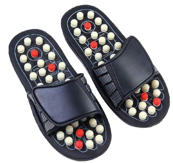 Acupressure Massage Slippers For Sugar Patients – Foot Therapy Reflexology Sandals With Acupuncture Points & Non-slip Sole