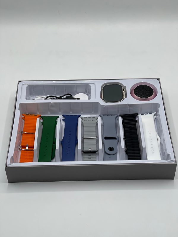 Smartwatch Bundle – Ultra 2 Crown K16 with Free Wireless Headphones & 7 Interchangeable Straps