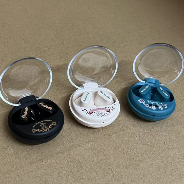 Disney Earphone Qs-t1 Bluetooth 5.3 Wireless Headphones Hifi Stereo Sound Earbuds Long Standby In-ear Running Earbuds