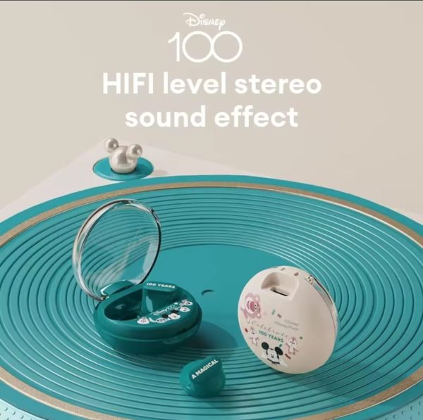 Disney Earphone Qs-t1 Bluetooth 5.3 Wireless Headphones Hifi Stereo Sound Earbuds Long Standby In-ear Running Earbuds