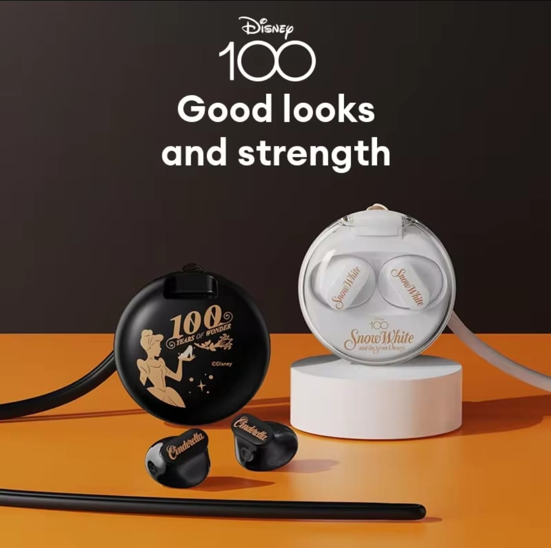 Disney Earphone Qs-t1 Bluetooth 5.3 Wireless Headphones Hifi Stereo Sound Earbuds Long Standby In-ear Running Earbuds
