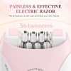 Cordless Ladies Epilator – Rechargeable Hair Remover with 2-Speed Adjustment | Painless, Compact & Easy to Use for Legs, Arms, and Underarms