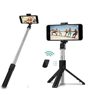 Selfie Stick Tripod R1s Bluetooth Remote Control Tripod Selfie Stick New Model With Wireless Remote Shutter Compatible With All Cell Phones