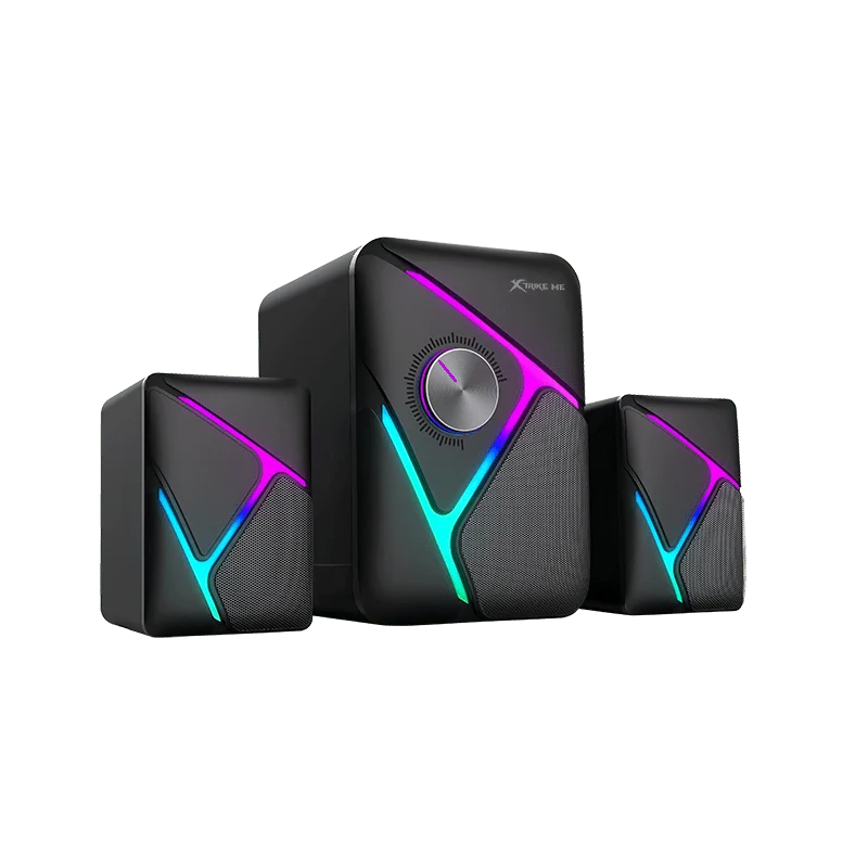 XTRIKE ME SK-610 RGB Stereo Wired Gaming Speakers with Subwoofer