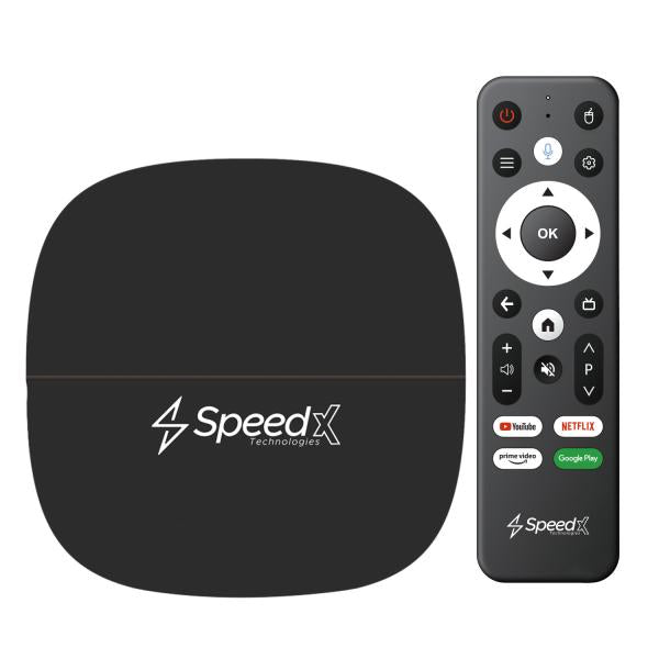 SPEEDX Pixel4K X20 Plus Android 10.0 TV Box – Allwinner H313, 4K UHD, 2GB+16GB, Air Mouse with Voice Control