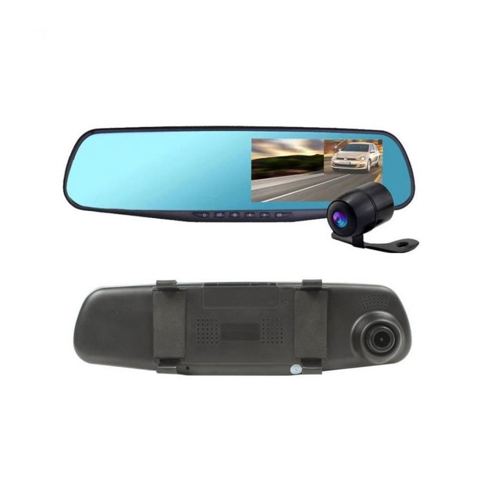 Car DVR Mirror Dash Cam – Dual 1080P Front & Rear Camera System