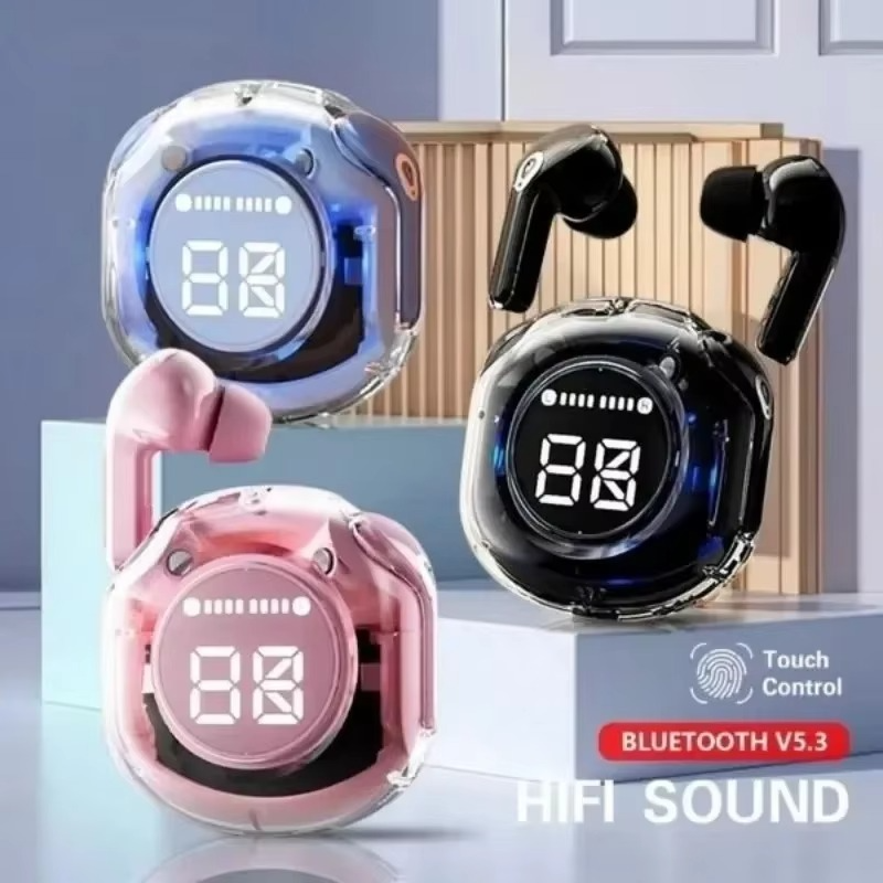 Air39 Wireless Earbuds | Bluetooth 5.3 | Clear Sound | Heavy Bass | Noise Reduction |  Led Display – Random Color