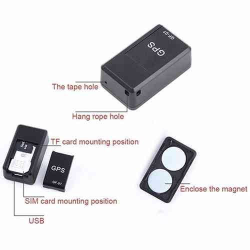 GPS Mini Tracker Long Battery Backup Locator Car/Bike/Pets/Kids Safety (GF-07)