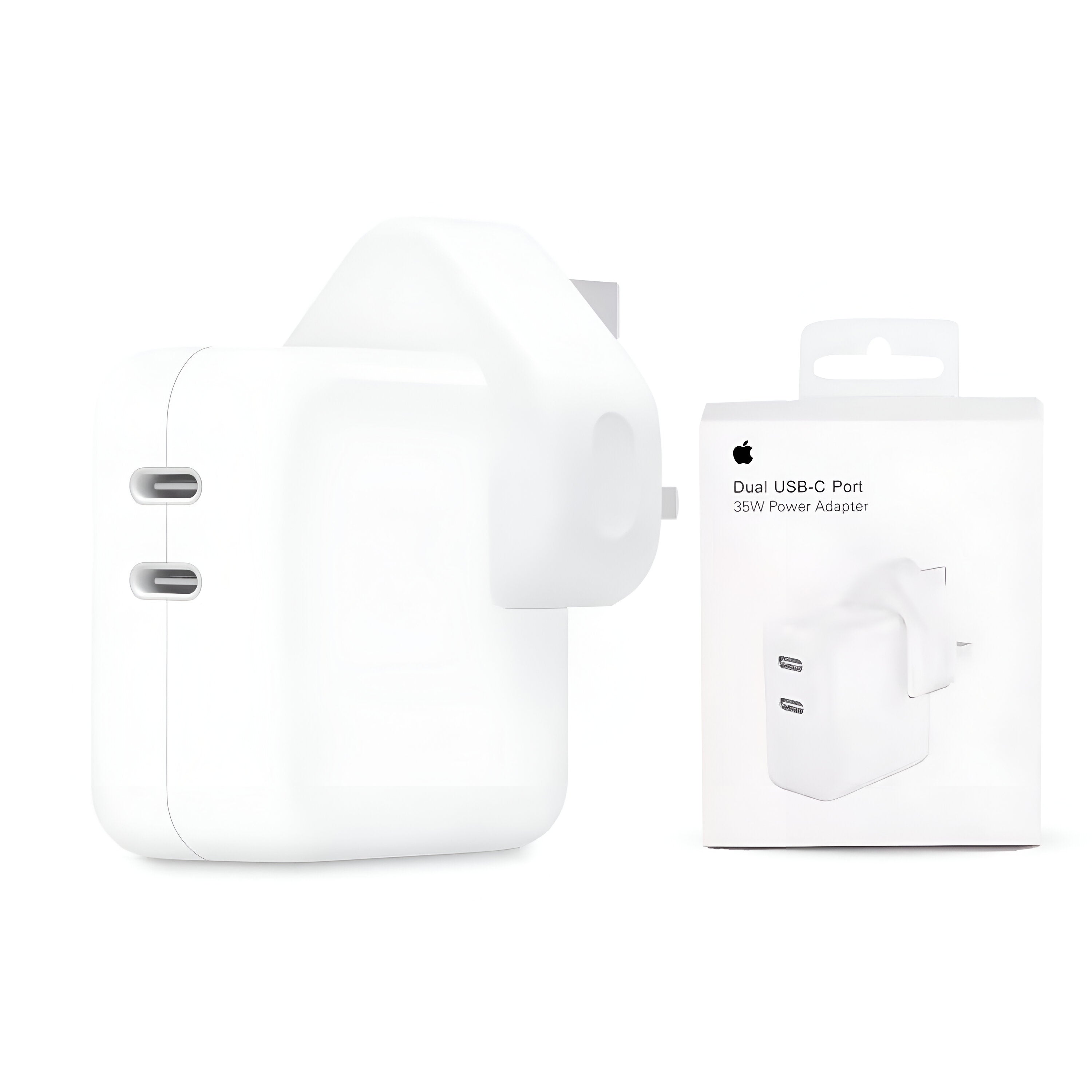 iPhone 35W Dual Type-C PD Fast Charger – UK 3-Pin Plug